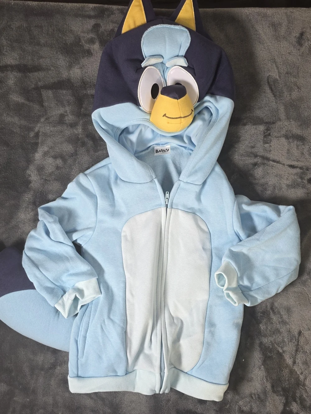 Bluey Toddler Costume Top - Light Blue Bluey Hoodie
